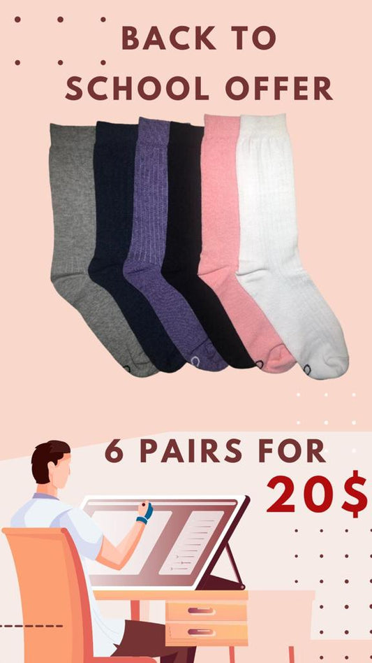 Long Socks 6 Pairs